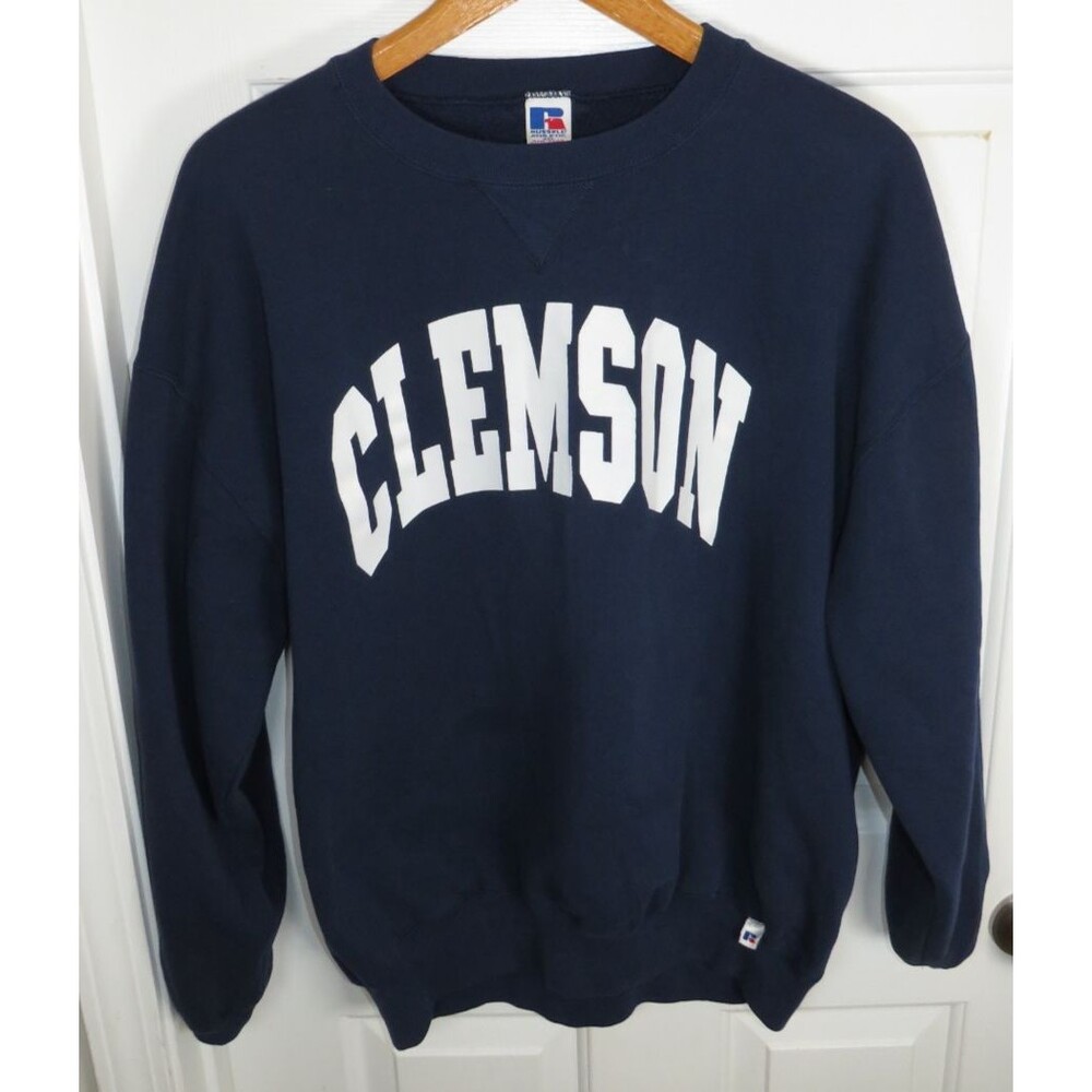 Vintage Russell Athletic Clemson Tigers Crewneck Sweatshirt Size XXL Made in USA